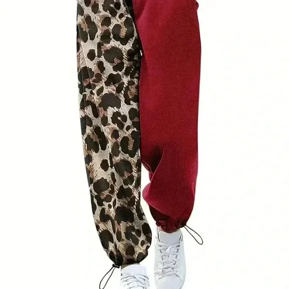 Color Block Jogger Pants (Color: Multicolor) - Picture 2 of 3